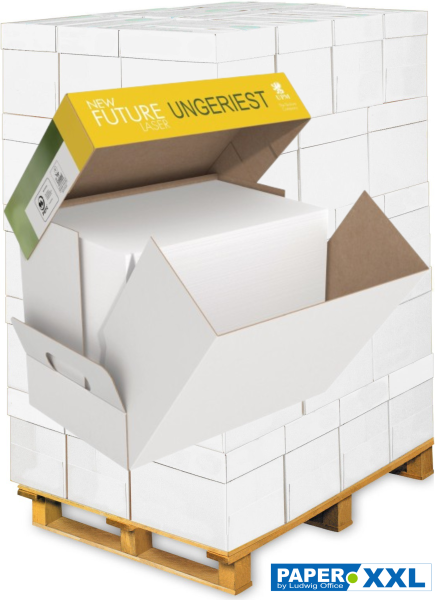 New Future LASER Kopierpapier, 80 g/m² DIN A4, UNGERIEST - Palette = 100.000 Blatt