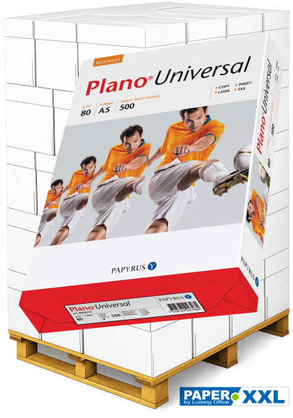 Plano UNIVERSAL Kopierpapier, 80 g/m², DIN A5 - Palette = 200.000 Blatt