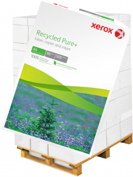Xerox RECYCLED PURE+ Kopierpapier, 80 g/m², A4 - Palette = 100.000 Blatt