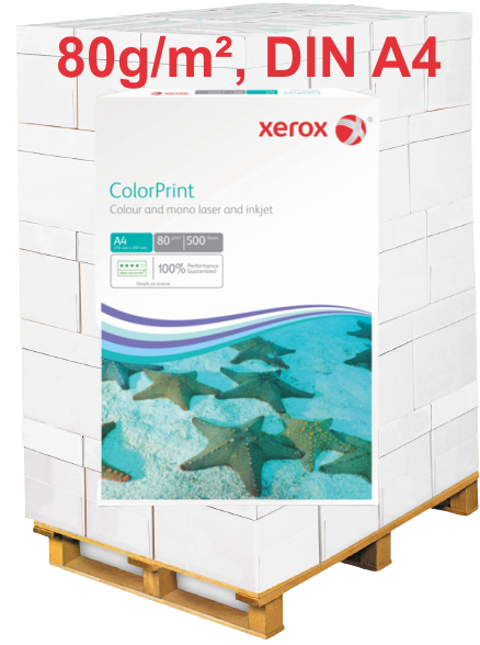 Xerox ColorPrint Kopierpapier, 80 g/m², DIN A4 (003R95248) - Palette = 100.000 Blatt