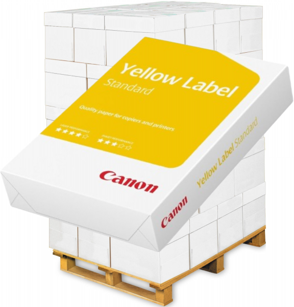 Canon YELLOW Label STANDARD Kopierpapier, A4, 80 g/m² - Palette = 100.000 Blatt