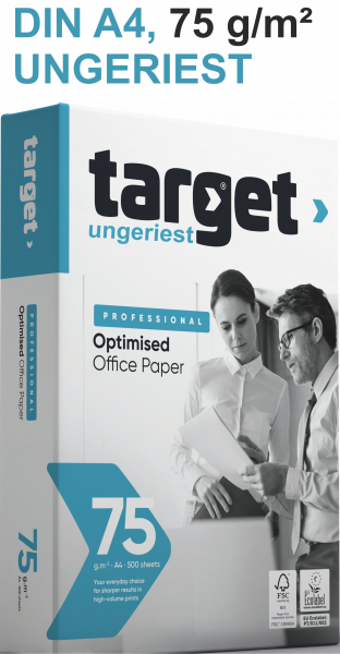 target PROFESSIONAL Kopierpapier UNGERIEST, 75 g/m², DIN A4 - 2.500 Blatt in der Speedbox