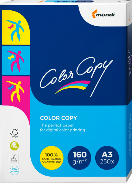 Color Copy Kopierpapier / Farblaserpapier, 160 g/m², DIN A3 BB (297 x 420 mm), CO₂-neutral