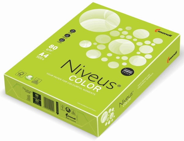 Niveus COLOR lindengrün (LG46), farbiges Kopierpapier, 80 g/m², DIN A4