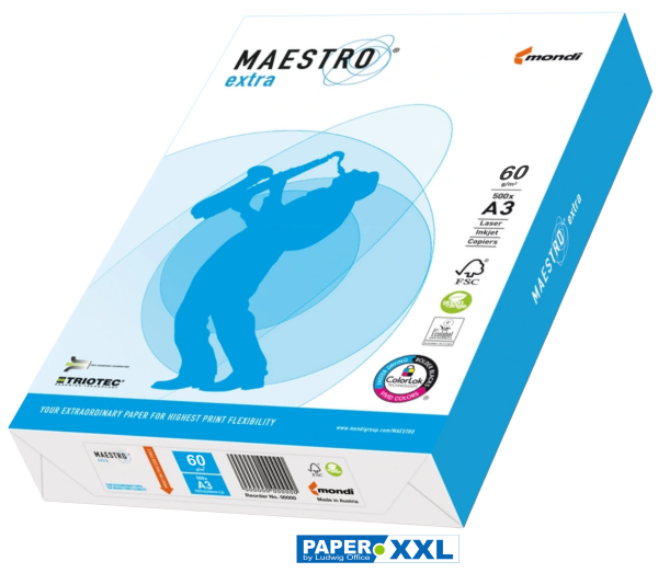 Maestro EXTRA Kopierpapier FSC, DIN A3, 60 g/m²