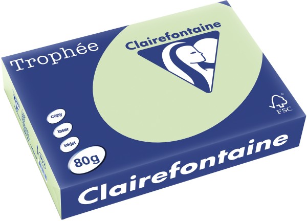 Clairefontaine Trophée, farbiges Kopierpapier, (GOLF) GRÜN 1777PC, 80 g/m², DIN A4