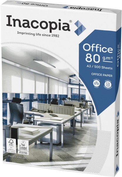 inacopia OFFICE Kopierpapier FSC, 80 g/m², DIN A3 (297x420mm)