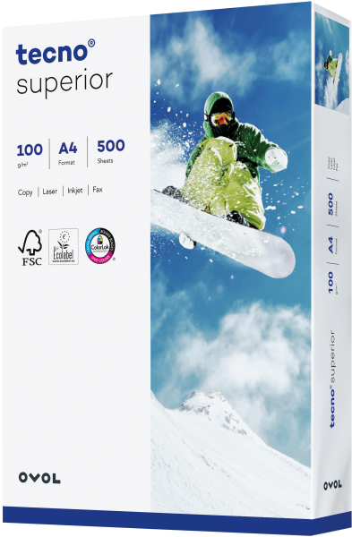 tecno SUPERIOR Kopierpapier, 100 g/m², DIN A4