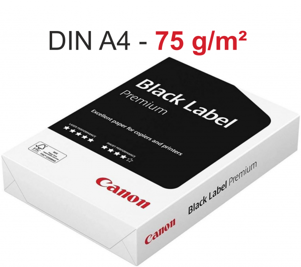 Canon BLACK Label PREMIUM, FSC Kopierpapier, A4, 75 g/m²