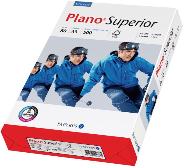 Plano SUPERIOR Kopierpapier, 80 g/m², DIN A3