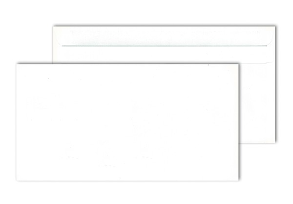 Briefhüllen, weiß 75 g, 125 x 235 mm selbstklebend