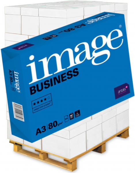 image BUSINESS Kopierpapier, 80 g/m², DIN A3 - Palette = 50.000 Blatt