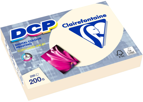 Clairefontaine DCP IVORY (elfenbein) 6822C, 200 g/m², DIN A4