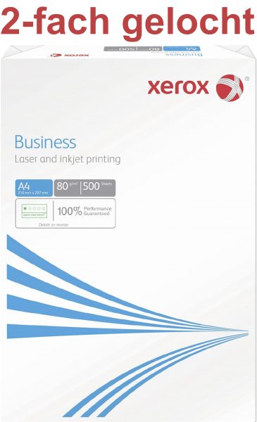 Xerox BUSINESS 003R91802 Kopierpapier, 80 g/m², DIN A4 - 2-fach GELOCHT