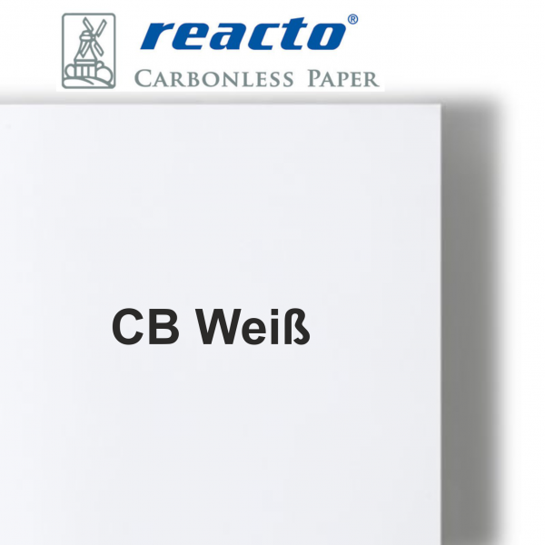 REACTO LASER CB (Oberblatt) WEISS 80 g/m², DIN A4 - Selbstdurchschreibepapier / Durchschreibepapier