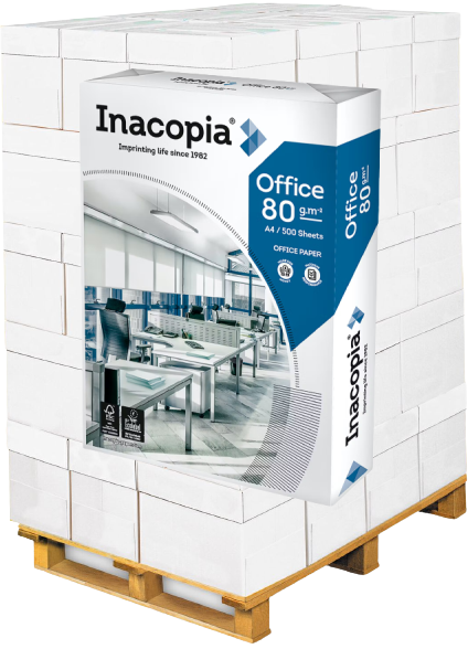 inacopia OFFICE Kopierpapier FSC - 80 g/m², DIN A4 - Palette = 100.000 Blatt