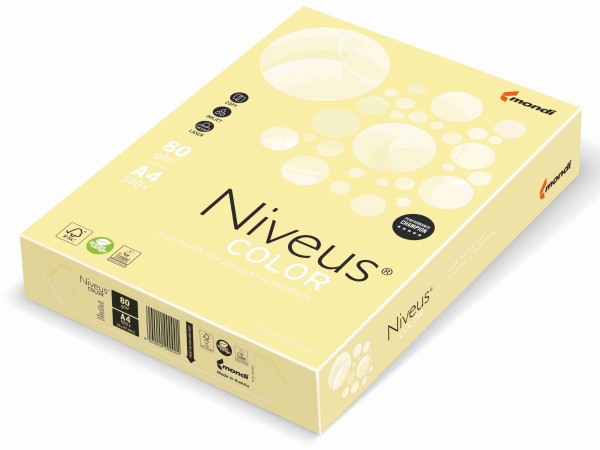 NIVEUS Color gelb (YE23) - 80 g/qm - DIN A4