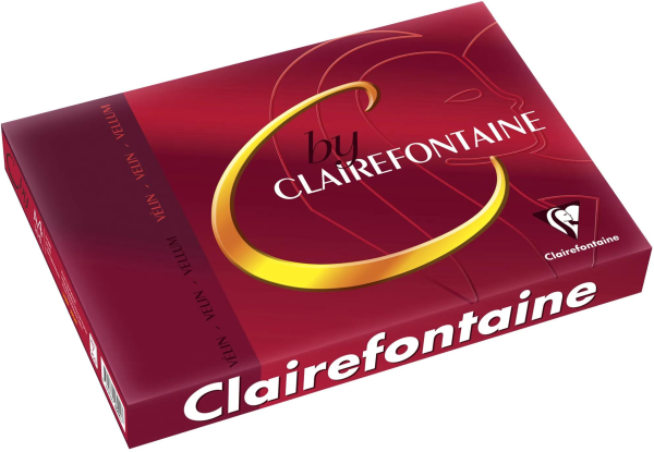 C by Clairefontaine, A4, 100 g/m², GLATT EXTREM WEISS 4640C - hochwertiges Papier mit WASSERZEICHEN