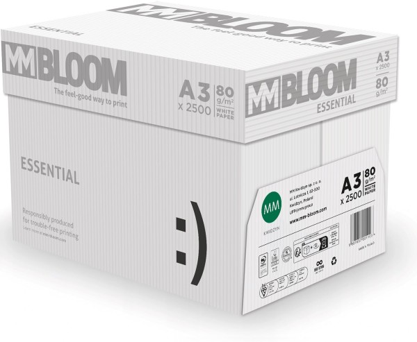 MM Bloom ESSENTIAL Kopierpapier, PEFC, 80 g/m², A3