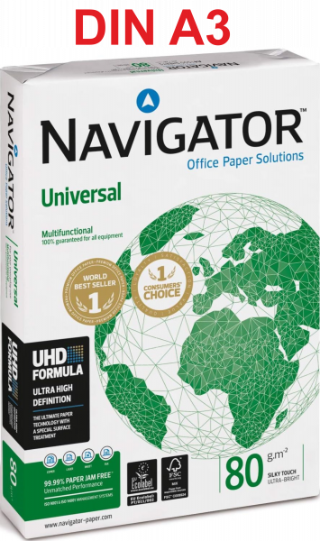 Navigator UNIVERSAL Kopierpapier , 80 g/m², DIN A3