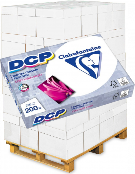 Clairefontaine DCP Farblaserpapier 1807C, 200 g/m², DIN A4 - Palette = 40.000 Blatt