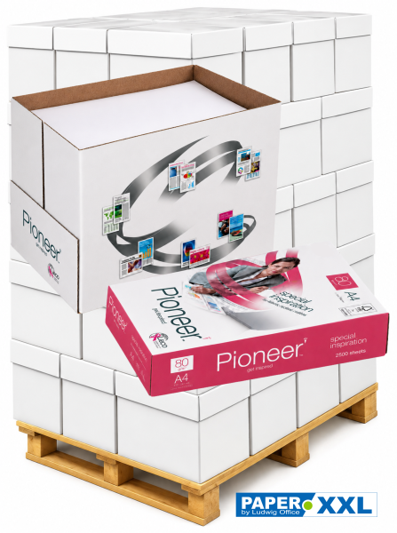 PIONEER special inspiration, Kopierpapier, FSC, 80 g/m², DIN A4 -UNGERIEST- Palette = 100.000 Blatt