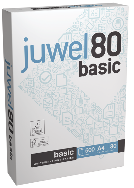 Juwel 80 Basic FSC Kopierpapier, 80 g/m², A4