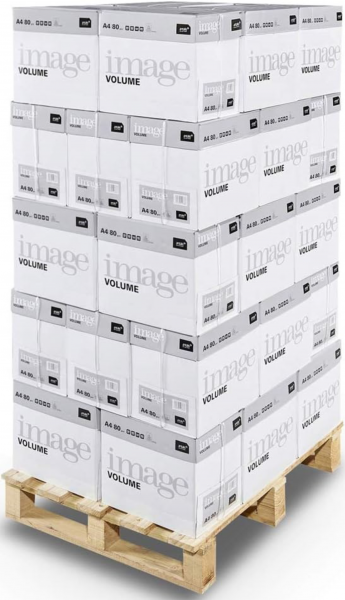 image VOLUME Kopierpapier, 80 g/m², DIN A4 - Palette = 100.000 Blatt