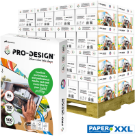 PRO-DESIGN Kopierpapier / Farblaserpapier, 100 g/m², DIN A4 - Palette = 80.000 Blatt PRO-DESIGN Kopierpapier / Farblaserpapier, 100 g/m², DIN A4 - Palette = 80.000 Blatt