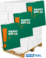 Happy Office Kopierpapier, 80 g/m², A4 - Palette = 100.000 Blatt Happy Office Kopierpapier, 80 g/m², A4 - Palette = 100.000 Blatt