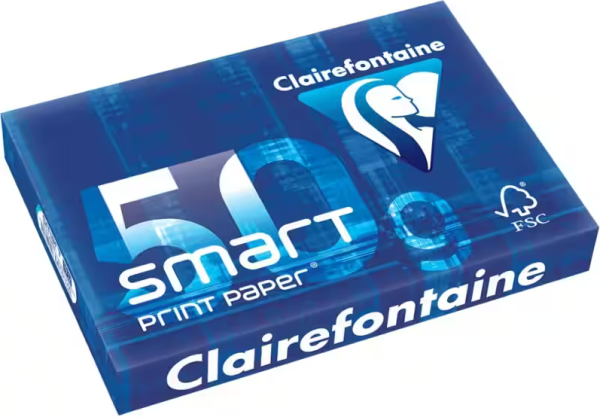 Clairefontaine SMART Print Paper 1932C, Kopierpapier, 50 g/m², DIN A4 - Palette = 150.000 Blatt