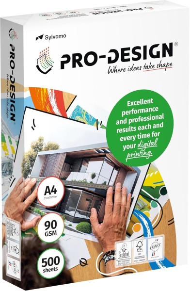 PRO-DESIGN Kopierpapier / Farblaserpapier, 90 g/m², DIN A4