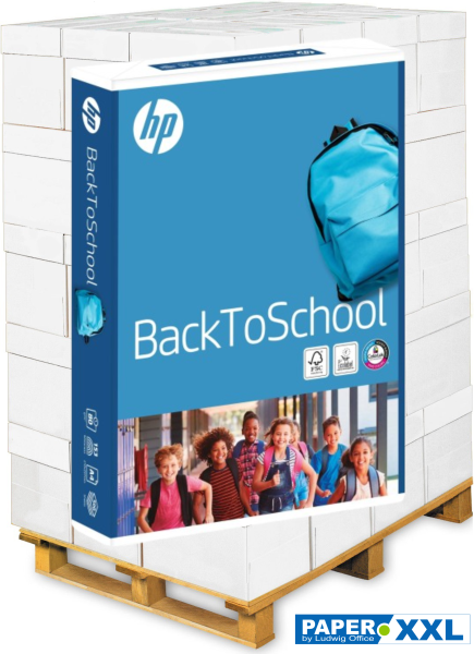 HP Back to School CHP115 Kopierpapier, 80 g/m² , DIN A4 - Palette = 120.000 Blatt Druckerpapier