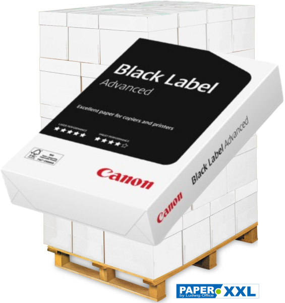 Canon BLACK Label ADVANCED, FSC Kopierpapier, A4, 80 g/m² - Palette = 100.000 Blatt