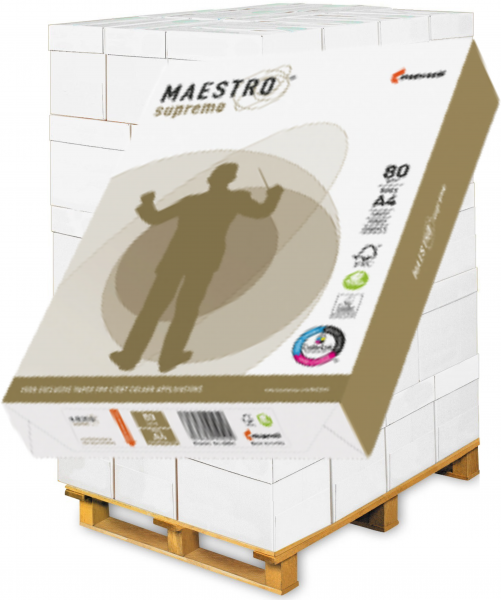 Maestro SUPREME Kopierpapier FSC, DIN A4, 80 g/m² - Palette = 100.000 Blatt