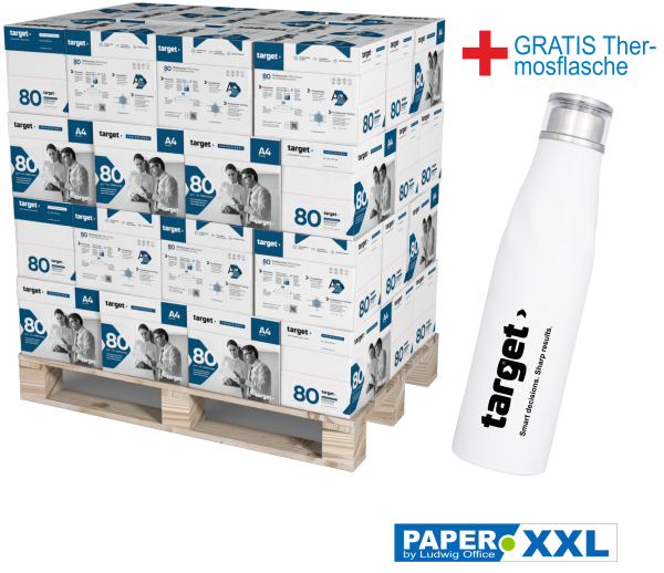 target PROFESSIONAL Multipurpose Kopierpapier, FSC, 80 g/m², DIN A4 - Palette = 100.000 Blatt