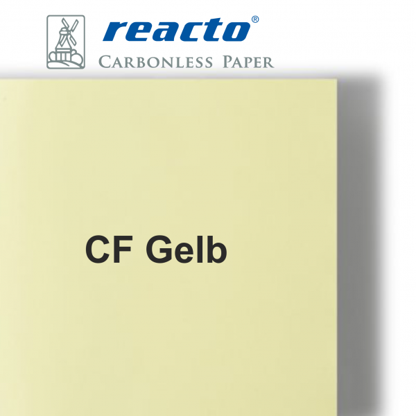 REACTO LASER CF (Schlußblatt) GELB 80 g/m², DIN A4 - Selbstdurchschreibepapier / Durchschreibepapier