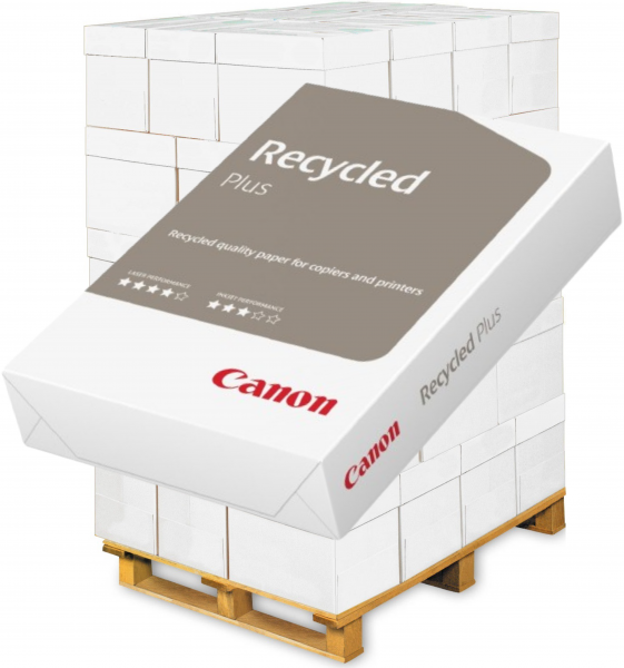 Canon Recycled PLUS Recyclingpapier, A4, 80 g/m² - Palette = 100.000 Blatt