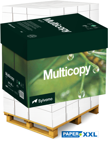 Multicopy NEXT Kopierpapier, 80 g/m², DIN A4, CO2 neutral, MAXIBOX - Palette = 120.000 Blatt