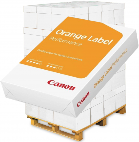 Canon ORANGE Label PERFORMANCE, PEFC Kopierpapier, A4, 80 g/m² - Palette = 100.000 Blatt