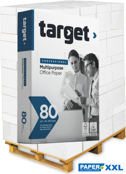 target PROFESSIONAL Multipurpose Kopierpapier, FSC, 80 g/m², DIN A4 - Palette = 100.000 Blatt