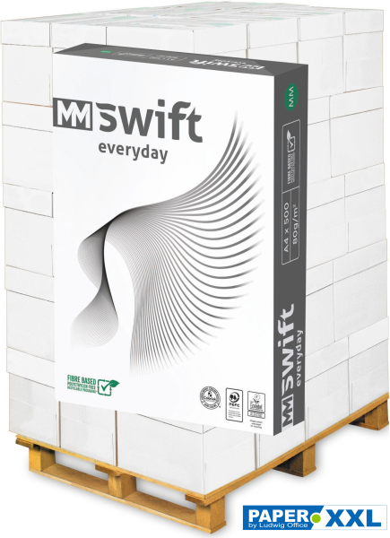 MM Swift EVERYDAY Kopierpapier PEFC, 80 g/m², DIN A4 - Palette = 100.000 Blatt