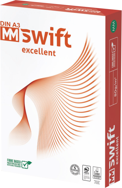 MM Swift EXCELLENT Kopierpapier PEFC, 80 g/m², DIN A3