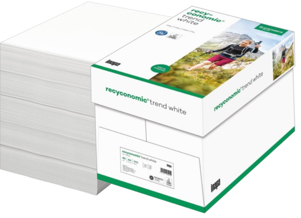 Inapa Recyconomic TREND White Recyclingpapier, 80 g/m², DIN A4, SpeedBox