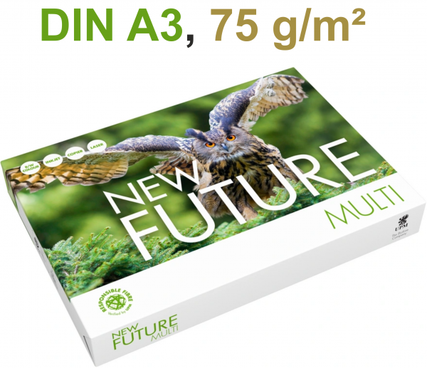 New Future MULTI FSC Kopierpapier, 75 g/m², DIN A3, CO₂-neutral