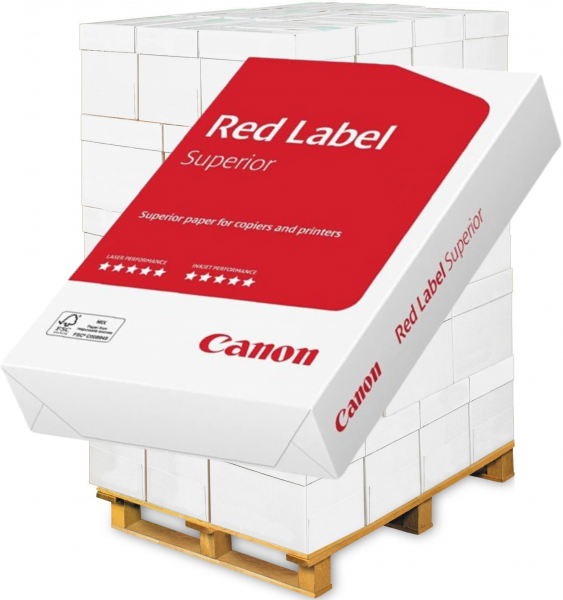 Canon RED Label SUPERIOR, FSC Kopierpapier, A4, 80 g/m² - Palette = 100.000 Blatt
