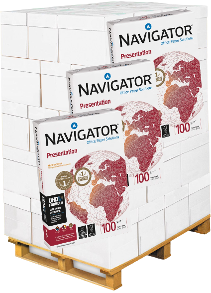 Navigator PRESENTATION Kopierpapier FSC, 100 g/m², DIN A4 - Palette = 80.000 Blatt
