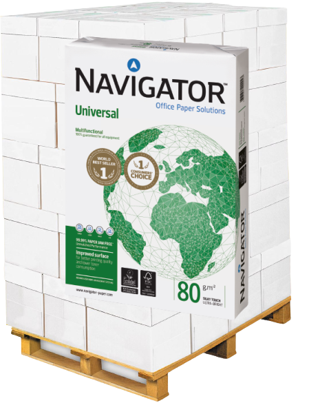 Navigator UNIVERSAL Kopierpapier, 80 g/m², DIN A4 - Palette = 100.000 Blatt