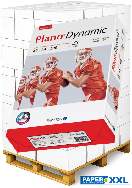 Plano DYNAMIC Kopierpapier, 80 g/m², DIN A4 - Palette = 100.000 Blatt
