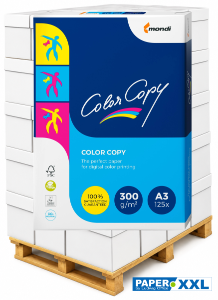 Color Copy Kopierpapier / Farblaserpapier, 300 g/m², DIN A3 - Palette = 12.500 Blatt